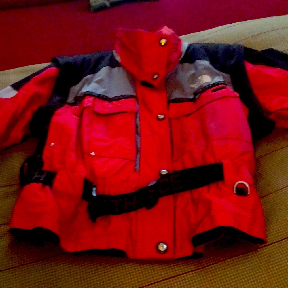 North  face jacket with zip out sleeves